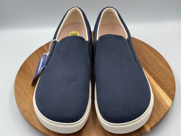 BIRKENSTOCK Oswego Midnight Blue Slip On Sneaker Loafer Men\'s 11 EU44 NWT! main image 4